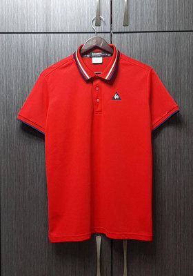 近新正品Le Coqsportif Golf公雞高爾夫領Logo排汗短袖Polo衫2L