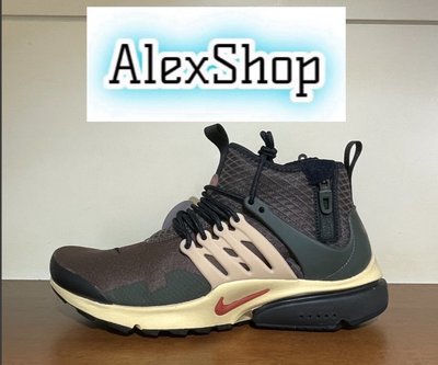 艾力克斯 NIKE AIR PRESTO MID UTILITY 男女 DC8751-200 咖啡綠襪套休閒慢跑鞋 上7