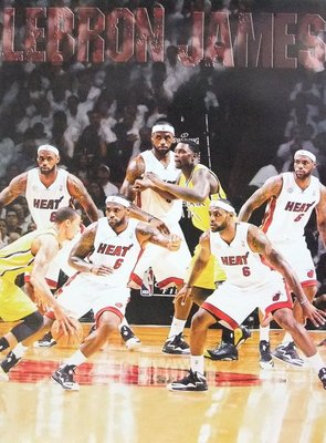 NBA邁阿密熱火詹姆士LEBRON JAMES海報2
