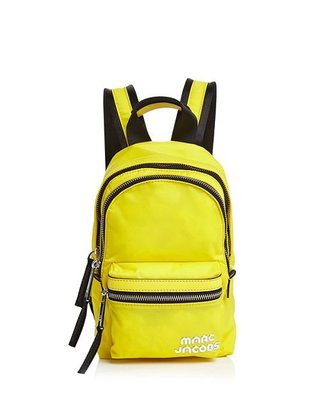 Coco 小舖 MARC JACOBS Trek Pack Mini Nylon Backpack 黃色迷你尼龍後背包