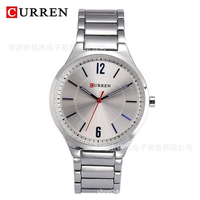 男士手錶 CURREN卡瑞恩8280男士手錶簡約時尚超薄男士商務休閑石英腕錶男錶