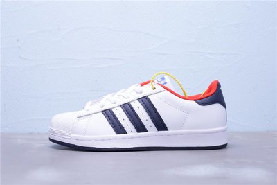 Adidas Superstar 貝殼頭 皮革 白深藍紅 休閒運動板鞋 男女鞋 FV8270