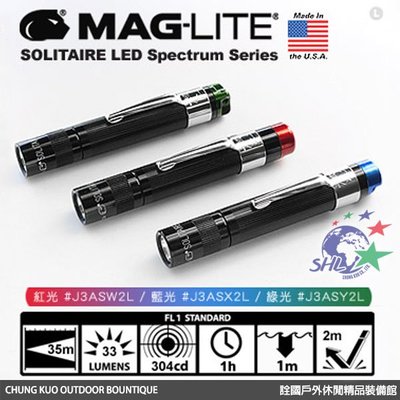 詮國 - MAG LITE Solitaire LED Spectrum Series 光譜系列手電筒 / 三色可選