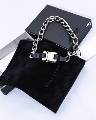 1017 Alyx 9SM Chain Necklace W/Leather Details.鎖頭項鍊