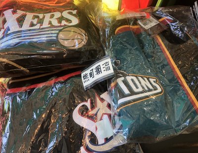 S全新 Mitchell & Ness x Just Don 聯名球褲 灰狼 活賽 76人