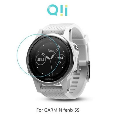 手錶保護貼 手錶保護貼 GARMIN玻璃貼 手錶玻璃貼 現貨到 Qii GARMIN fenix 5S 玻璃貼 兩片裝