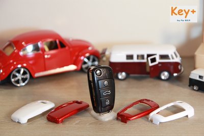 鑰匙家Key+ 盒裝硬殼珍珠黑 Audi A1 A3 Q7專用鑰匙殼 車鑰匙包 零錢包 鑰匙殼 皮套