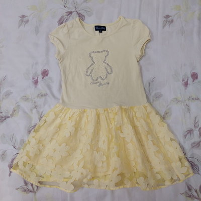 台灣專櫃 精典泰迪 Classic Teddy 鵝黃色洋裝 尺寸140 女童 兒童 童裝 ～二手七成新
