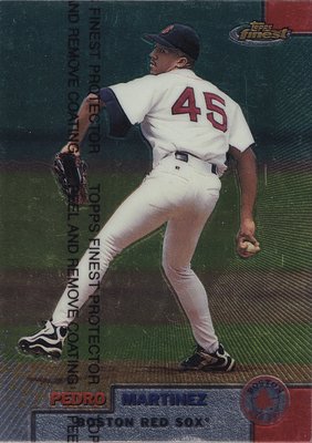 Pedro Martinez baseball card (Boston Red Sox) 1999 Topps #449