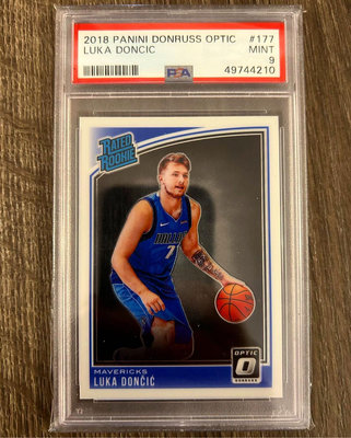 2018 Optic Luka Doncic Rated Rookie RC 新人卡 PSA9