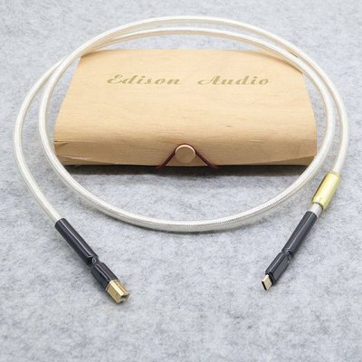 Edison audio 4芯鍍銀 4層隔離 USB B轉Type C