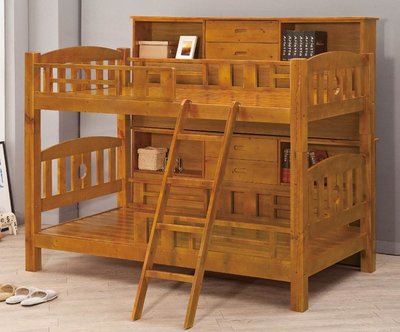 北歐子母床高低床母子床兩層兒童床上下床雙層床實木上下舖實木