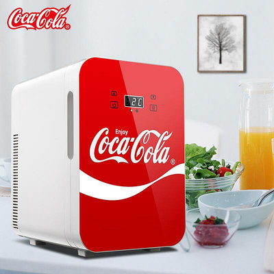可口可樂coca-cola車載冰箱20l小冰箱數顯溫控車家兩用禮品