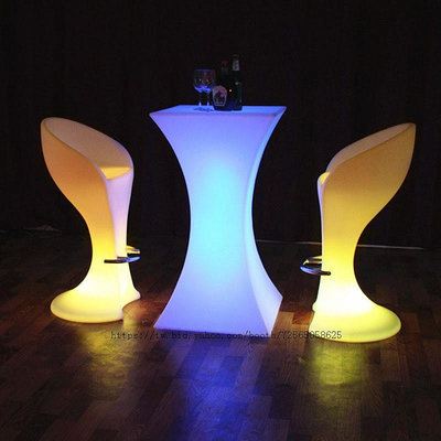 LED創意發光桌椅KTV夜店方形高腳吧臺戶外酒會宴會活動防水家具桌