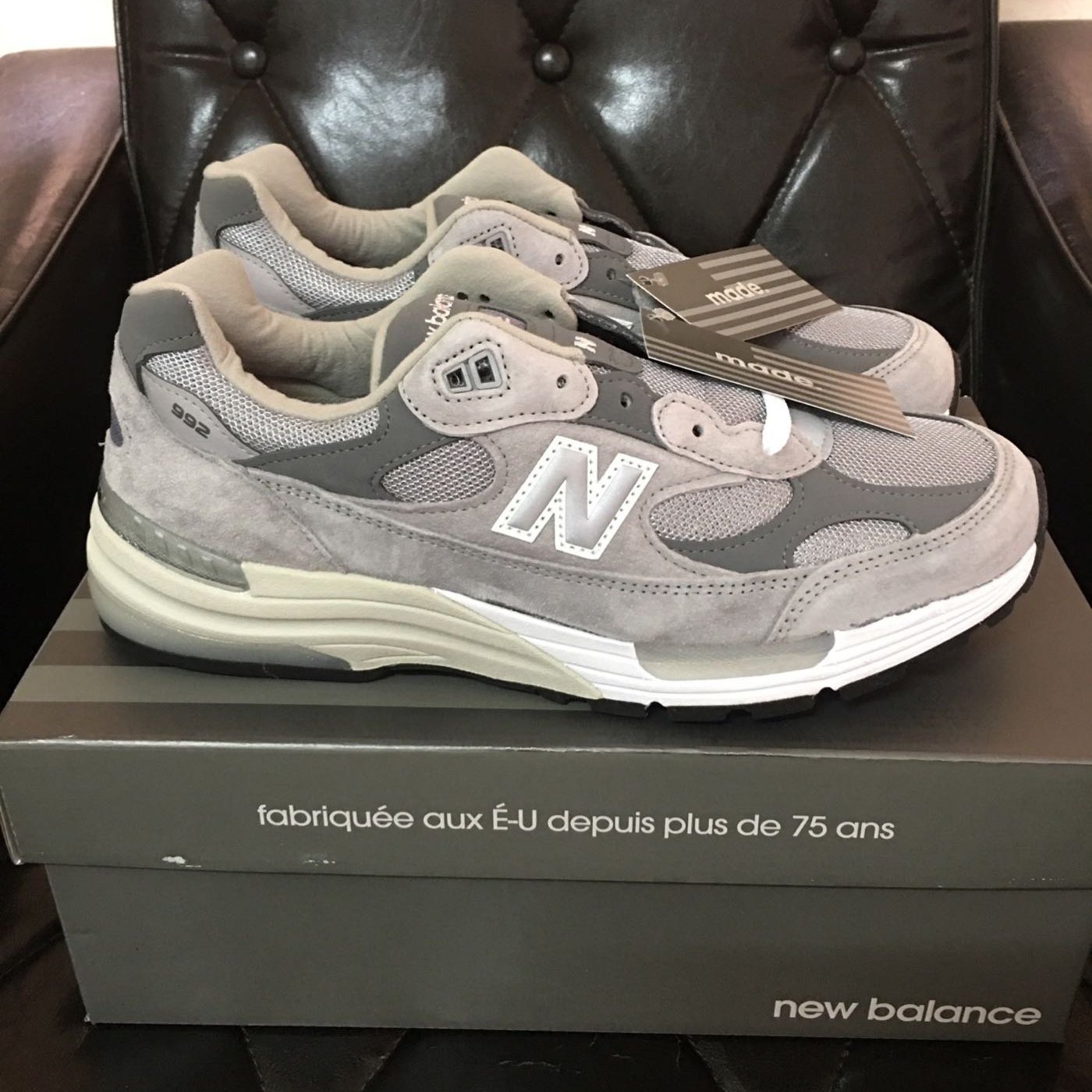 New balance M992GR NB 992 元祖灰全新正品m992 gr 灰色| Yahoo奇摩拍賣