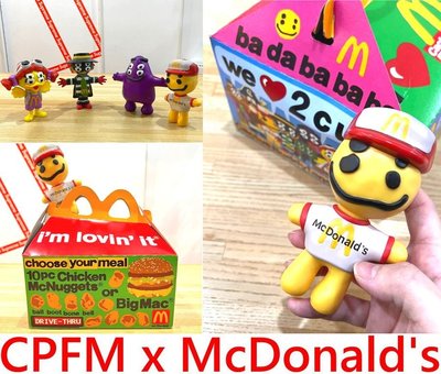 BLACK全新CPFM x McDonalds麥當勞小子Cactus Plant Flea Market玩具公仔(單售)