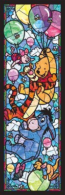DSG456-722 透明塑膠迷你456片日本正版拼圖 迪士尼 Winnie the Pooh 小熊維尼 跳跳虎