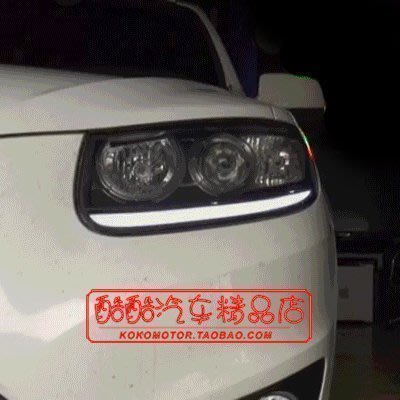 12-06Hyundai現代新 Santa Fe CM專用改裝移動式LED淚眼轉向燈條 韓國進口汽車內飾改裝飾品 高品質