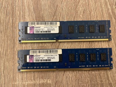 金士頓記憶體 DDR3-1600/4G*2=8G/雙通道便宜賣