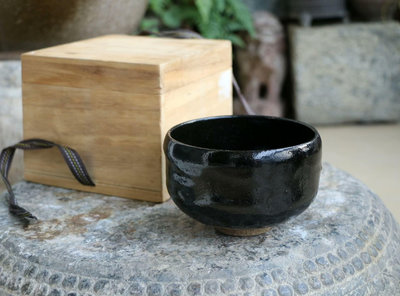新 黑樂茶碗，日本抹茶碗，千利休