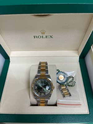 （已售）ROLEX  126233 橄欖綠 羅馬時標 69鑽