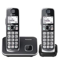 【通訊達人】【含稅】國際牌 Panasonic KX-TGE612 TW DECT數位無線電話雙手機_黑色款☆