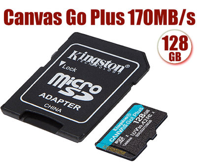 KINGSTON 128G 128GB microSDHC Canvas Go Plus 170MB/s 士頓 記憶卡