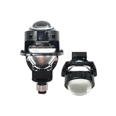 汽車led前大燈3寸K6雙光透鏡無損通用改裝遠近一體聚光大功率