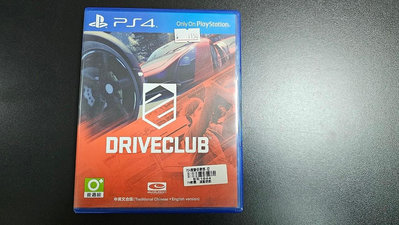 SONY PS4 二手遊戲片 駕駛俱樂部 DRIVE CLUB 賽車遊戲 中文版