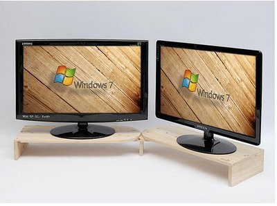 熱賣促銷實木雙顯示器桌面增高架液晶電腦托架支架鍵盤收納置物整理架創意