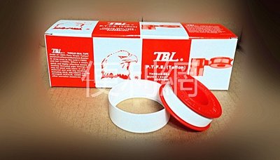 TBL鷹牌 止洩帶 止水膠帶 0.1mm*13mm*15M 一盒10捲 單捲賣 適用:水龍頭…等-【便利網】