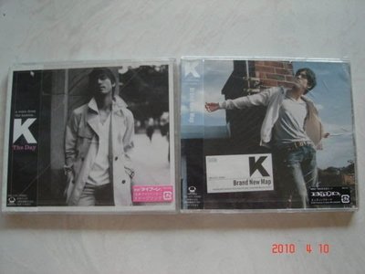 *日版CD-- K -- Brand New Map+ The Day兩張單曲( 全新未拆)