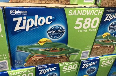 ZIPLOC 密保諾冷凍保鮮雙層夾鍊袋(16.5*14.9公分)一組145入*4盒    499元--可超取付款
