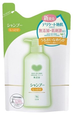 牛乳石鹼植物性無添加洗髮乳補充包( 潤澤型 ) 380mL