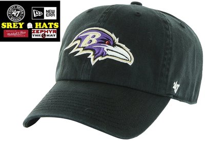 [SREY帽屋]預購＊47 Brand CLEAN UP NFL 巴爾的摩烏鴉 經典LOGO 美國純正購入 棒球帽 老帽