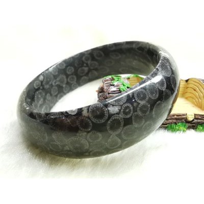 天然高黑珊瑚玉手鐲 (Natural Black Coral Jade)~隨意飾品