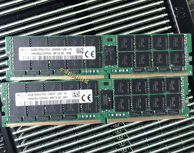 SK海力士 64G DDR4 4DRX4 PC4-2933Y-LD2 ECC REG LRDIMM 記憶體條