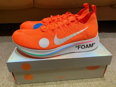 【S.M.P】NIKE ZOOM FLY MERCURIAL FLYKNIT OFF WHITE 橘AO2115-800