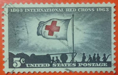 美國郵票舊票套票 1963 Red Cross Centenary