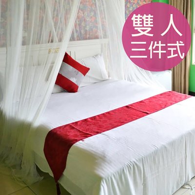 【精靈工廠】五星級飯店專用白色雙人床包三件套 (B0646-M)