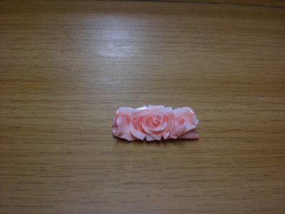 天然粉紅珊瑚雕件【玫瑰花--5】藝術品、收藏品