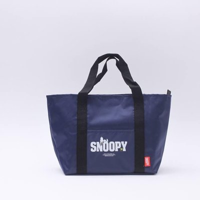 ˙ＴＯＭＡＴＯ生活雜鋪˙日本進口雜貨人氣美式風格SNOOPY 史努比字母大容量二層保冷袋 手提袋(預購)