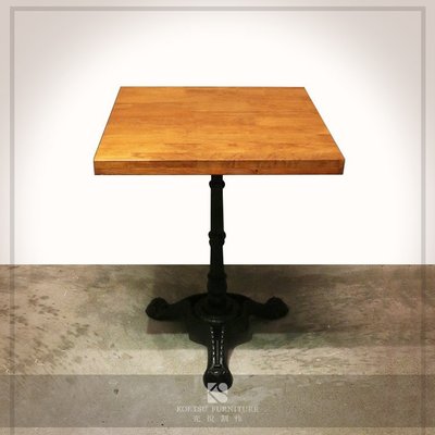 TE-18 橡木集層古典方桌(三爪)【光悅制作】餐廳 咖啡廳 民宿 餐椅 設計傢俱
