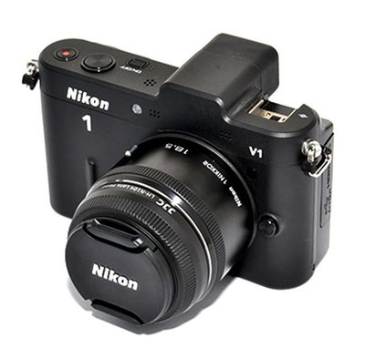 JJC尼康Nikon遮罩1 NIKKOR 18.5mm f/1.8太陽罩HB-N104遮光罩HBN104遮陽罩