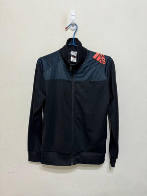 「 二手衣 」 Adidas 男版運動外套 M號（黑藍）75