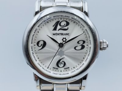 【發條盒子H2975】Montblanc萬寶龍  7079 MEISTERSTUCK 石英不鏽鋼  經典女錶