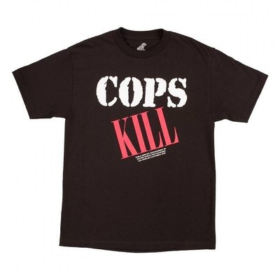 Pleasures Cops Kill T-Shirt 標語短T 雙面印刷 美國製 黑色 現貨【BoXhit】