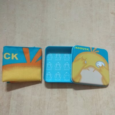 Tomy 日本製 可達鴨 鐵盒 手帕 神奇寶貝 寶可夢