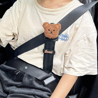 汽車兒童安全帶固定器 防勒脖限位器 卡通創意寶寶座椅保險帶 護肩套 安全帶套 肩膀保護套 車內用品