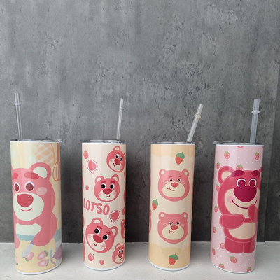 Lotso 草莓熊水壺保持幽靈加熱 2 - Lotso 草莓熊加熱杯 - Lotso 草莓熊保溫瓶 - 600ml -